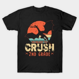 Back To School I'm Ready To Crush 2nd Second Grade Dragon Boys T-Shirt